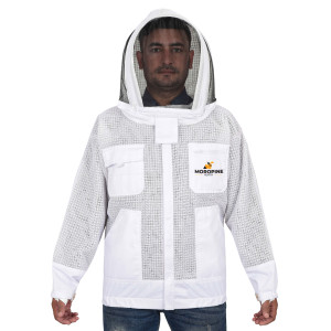 MoroPine 3 Layer Beekeeping Jacket White